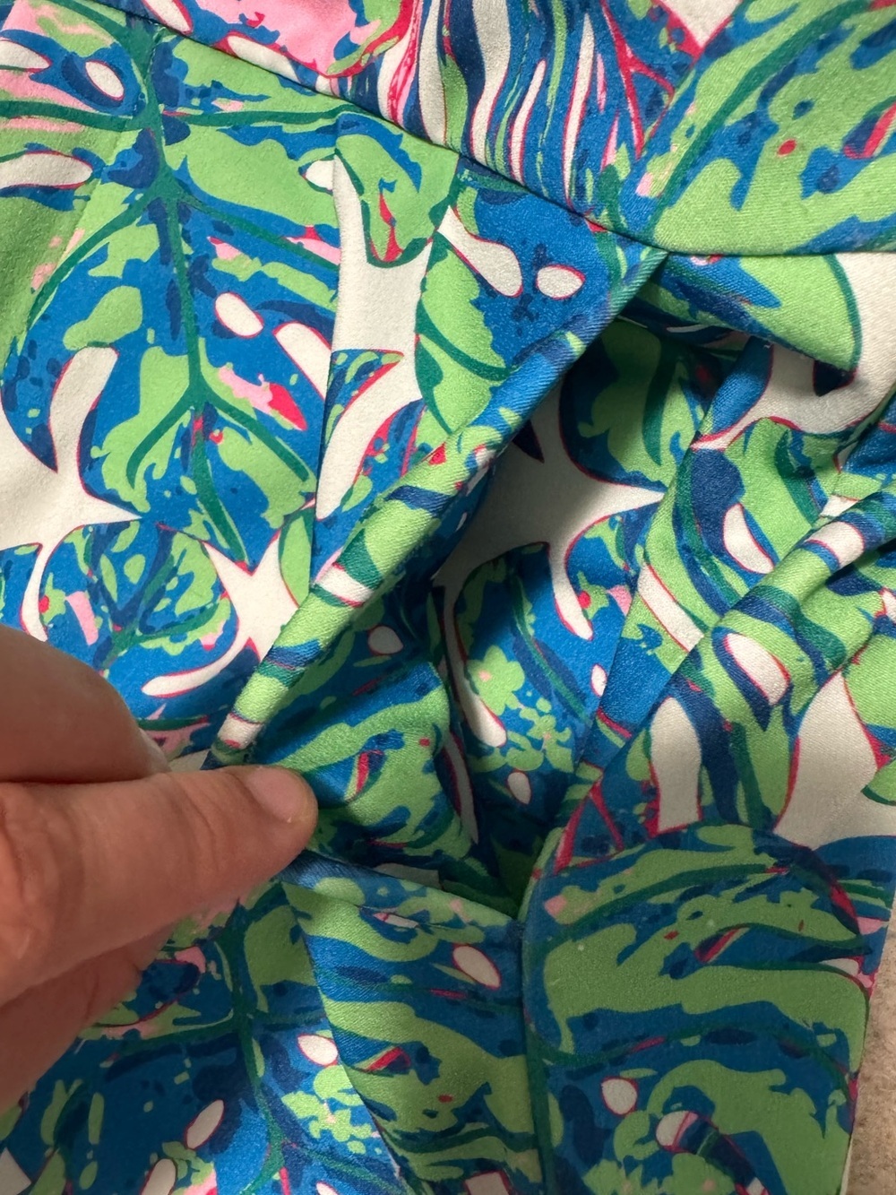 NWOT Top It Off Tropical Monstera Leaf Print Skort Size M - Picture 7 of 9